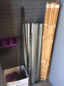 Metal Cabinet with contents