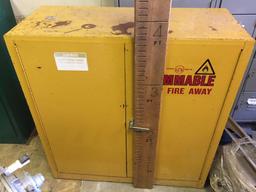 Yellow Fire Cabinet 45 in Tall