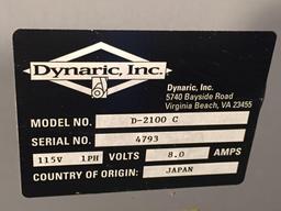 Dynaric Model D-2100 C Automatic Strapping Machine 4ft Tall Untested