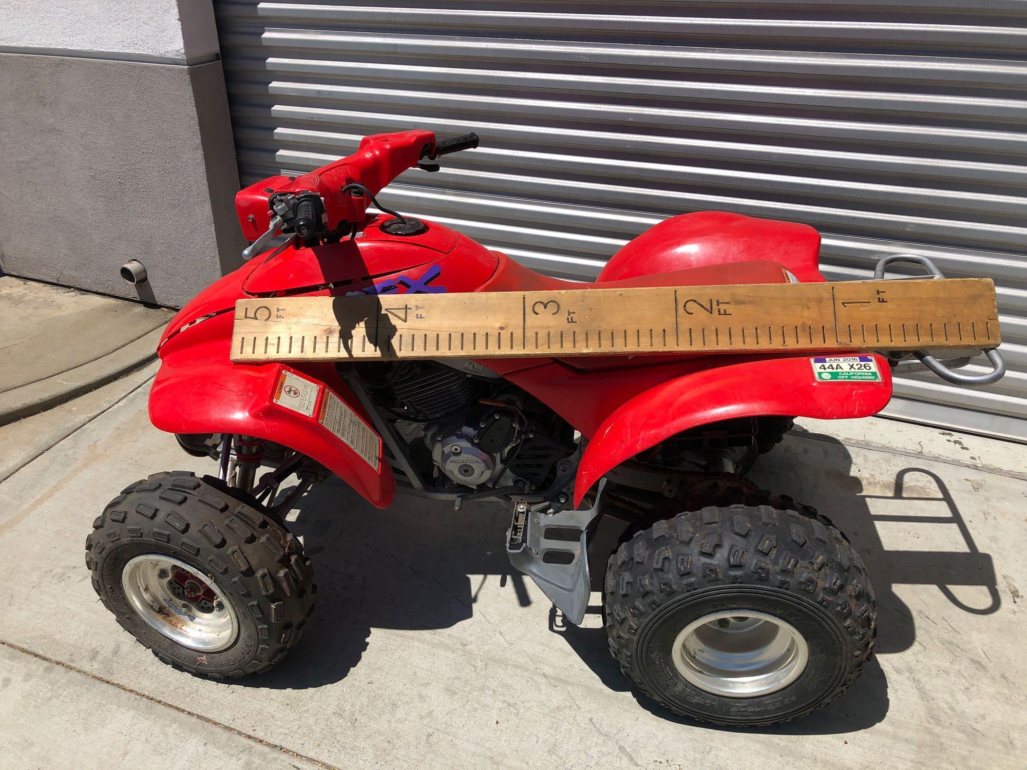 1995 Honda TRX300EX FourTrax ATV Motorcycle with Signed Title reg Good until 2020