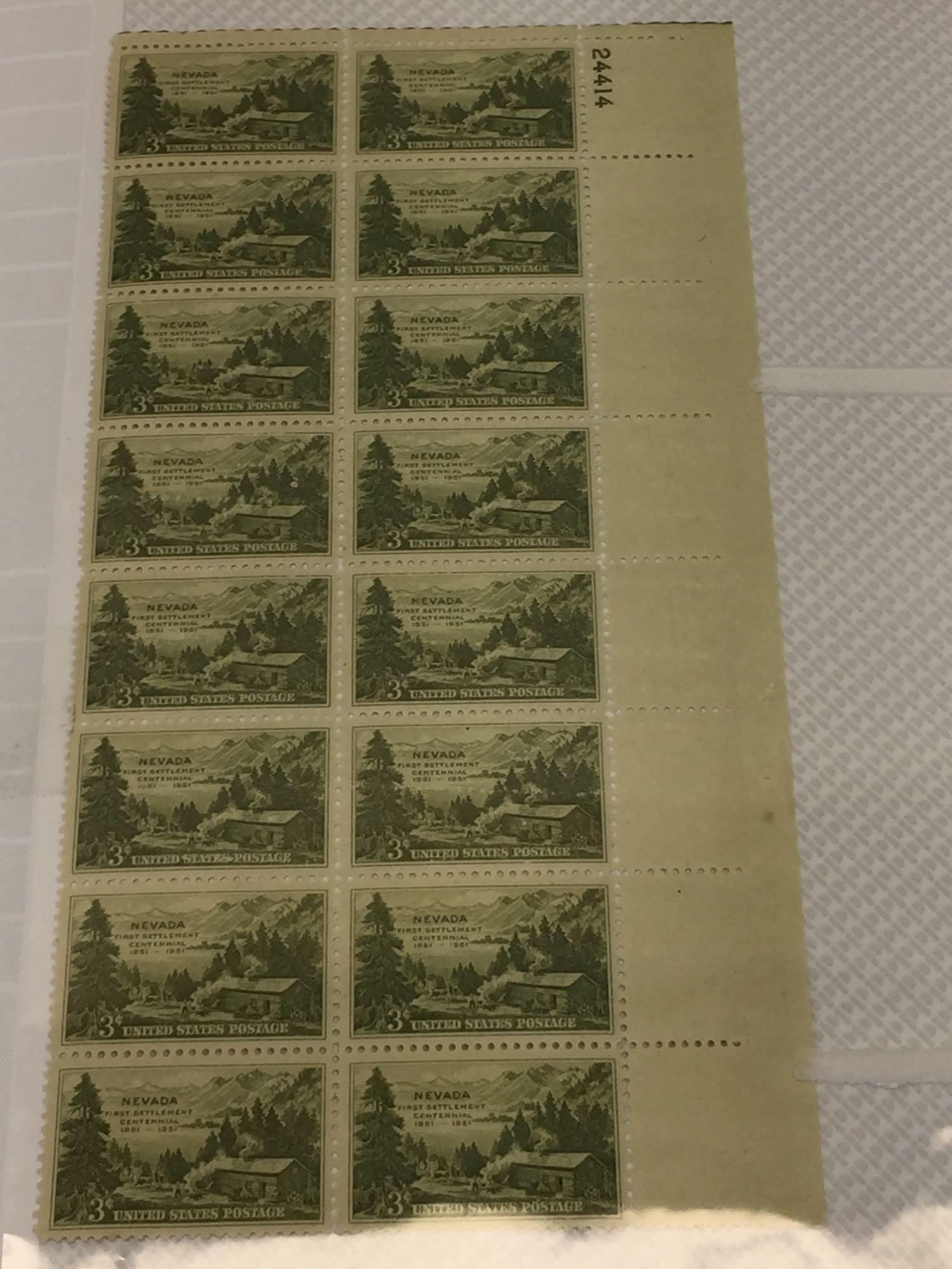 Album of Vintage US Stamp Sheets, 68 Full Pages