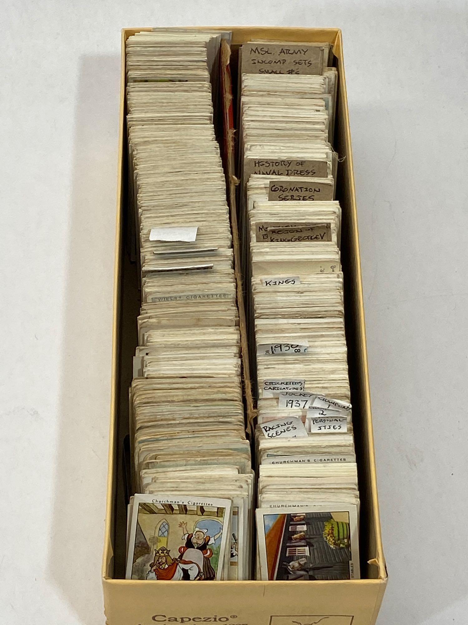 Box of Vintage Cigarette Cards