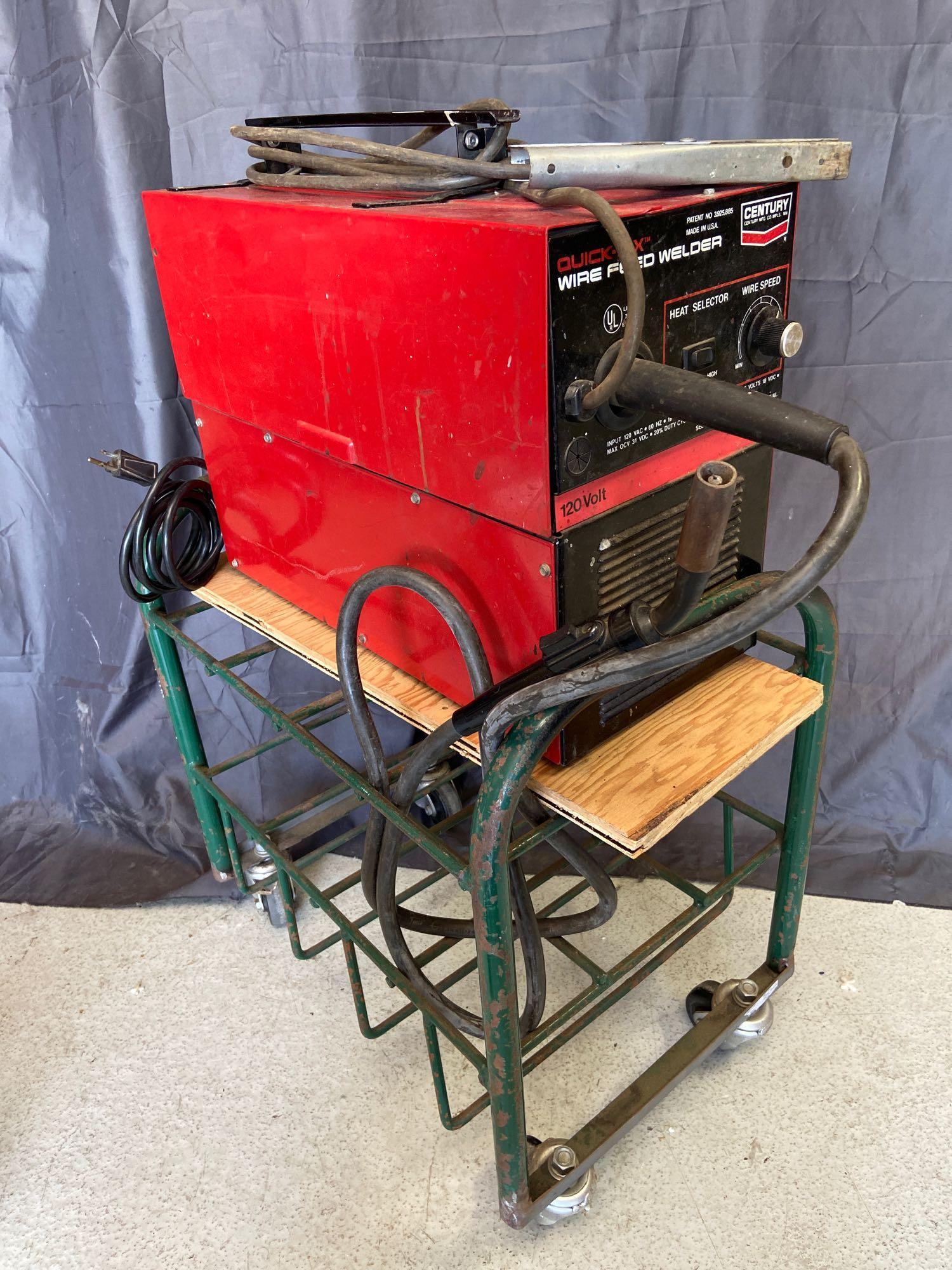 Century Quick-Fix Wire Feed Welder with Cart