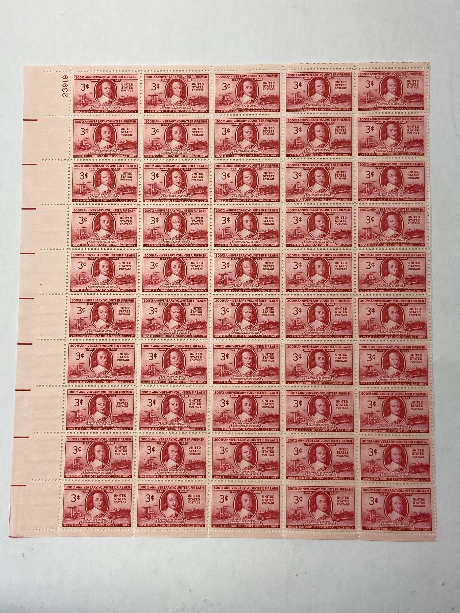 Lot of 11 U.S. Stamp Sheets