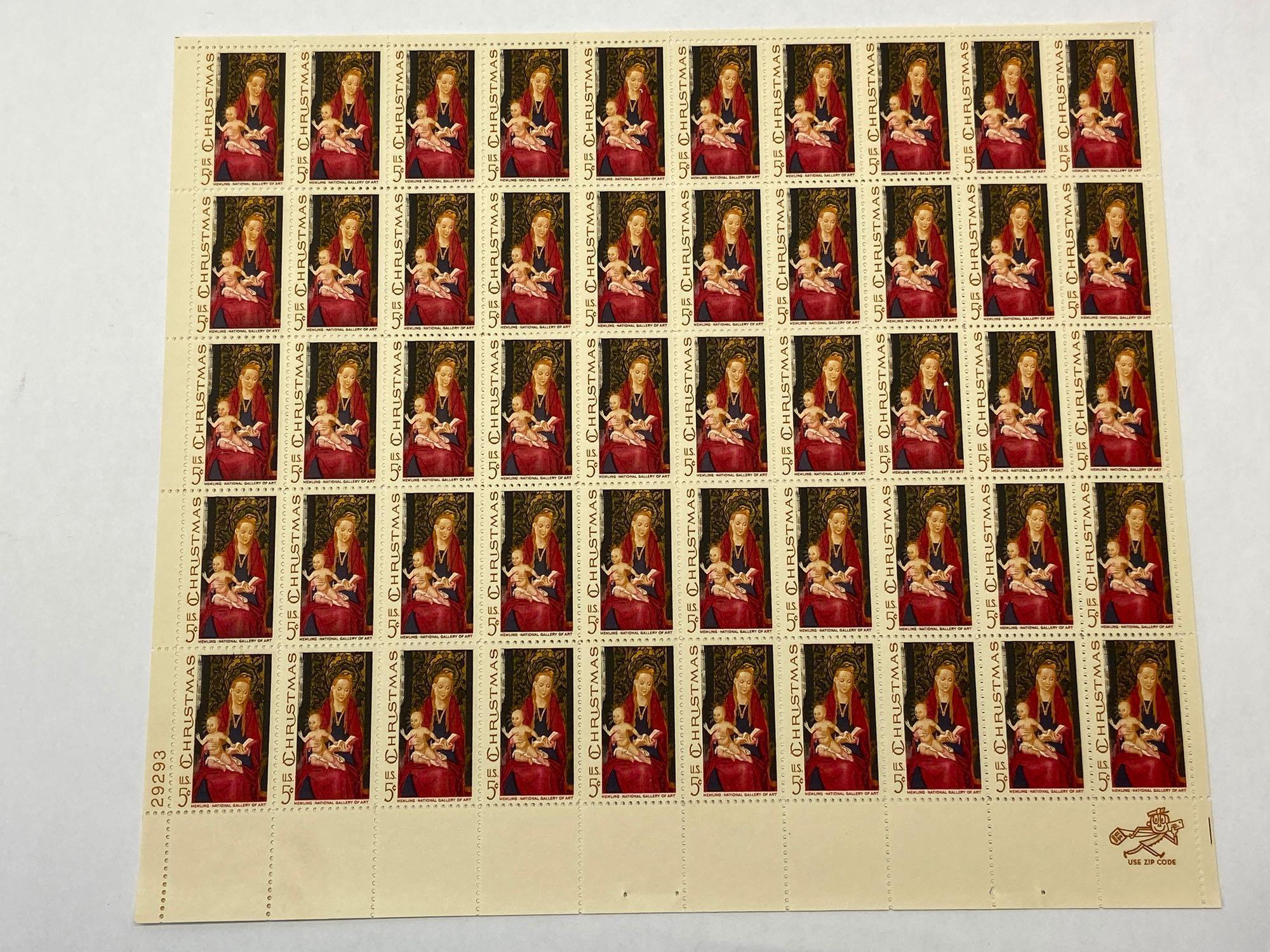 Lot of 11 U.S. Stamp Sheets