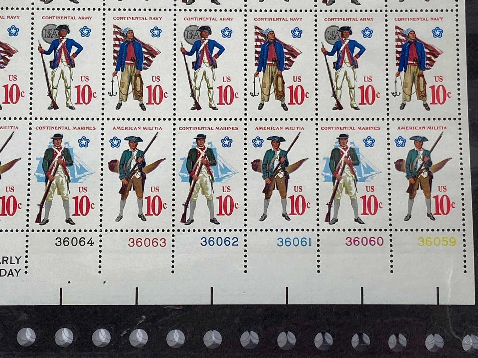 Lot of 12 U.S. Stamp Sheets