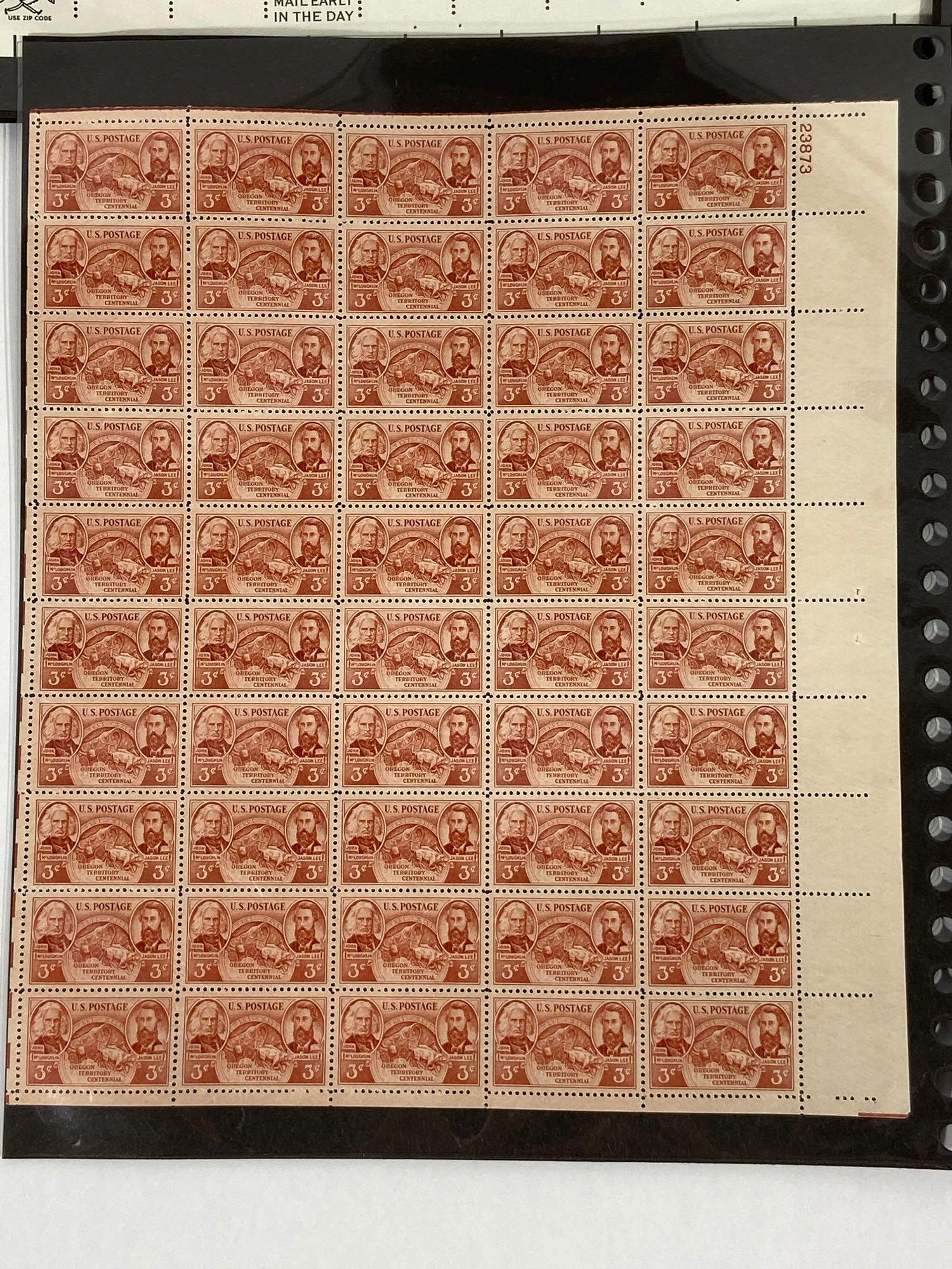 Lot of 12 U.S. Stamp Sheets