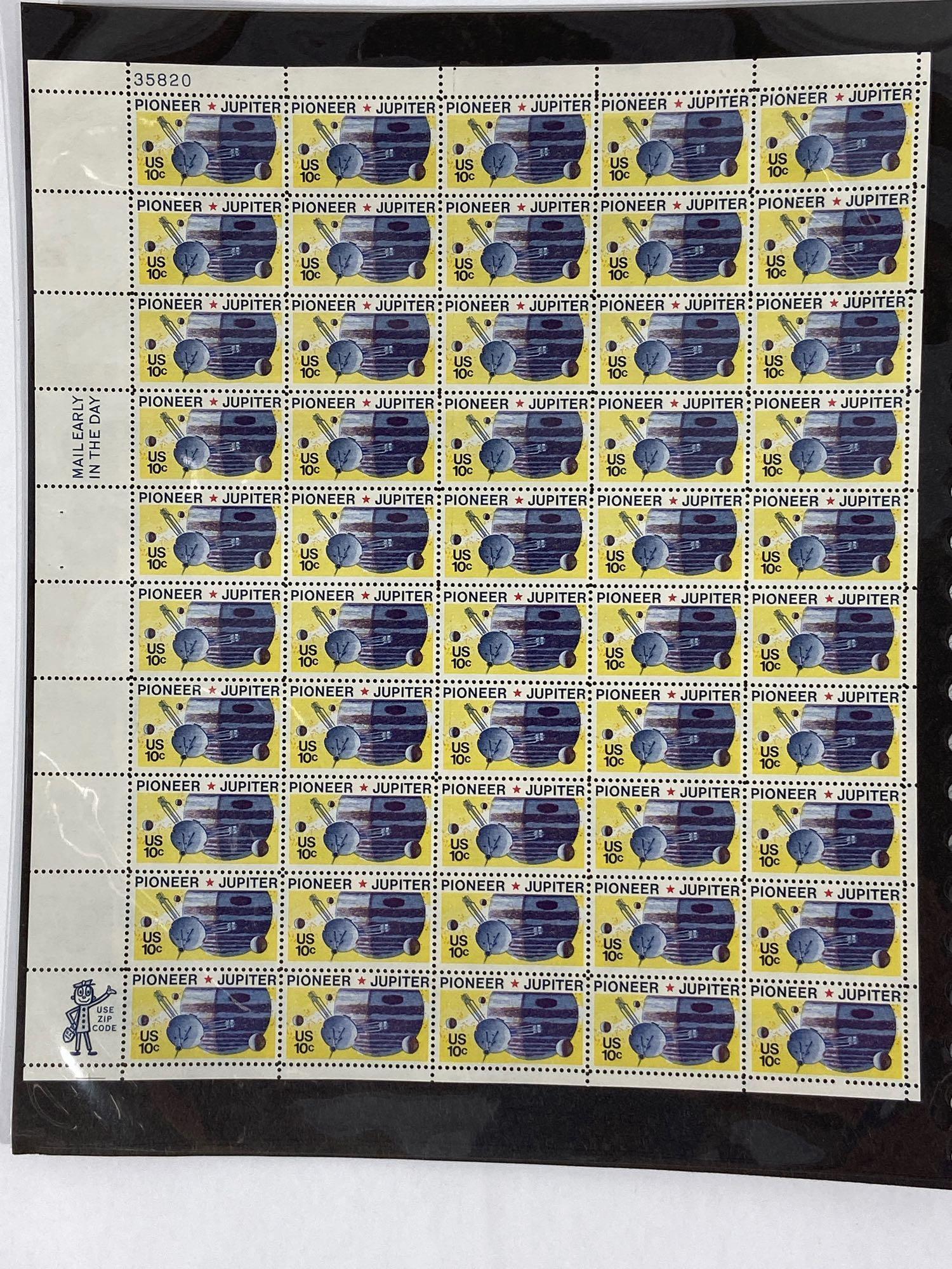 Lot of 12 U.S. Stamp Sheets