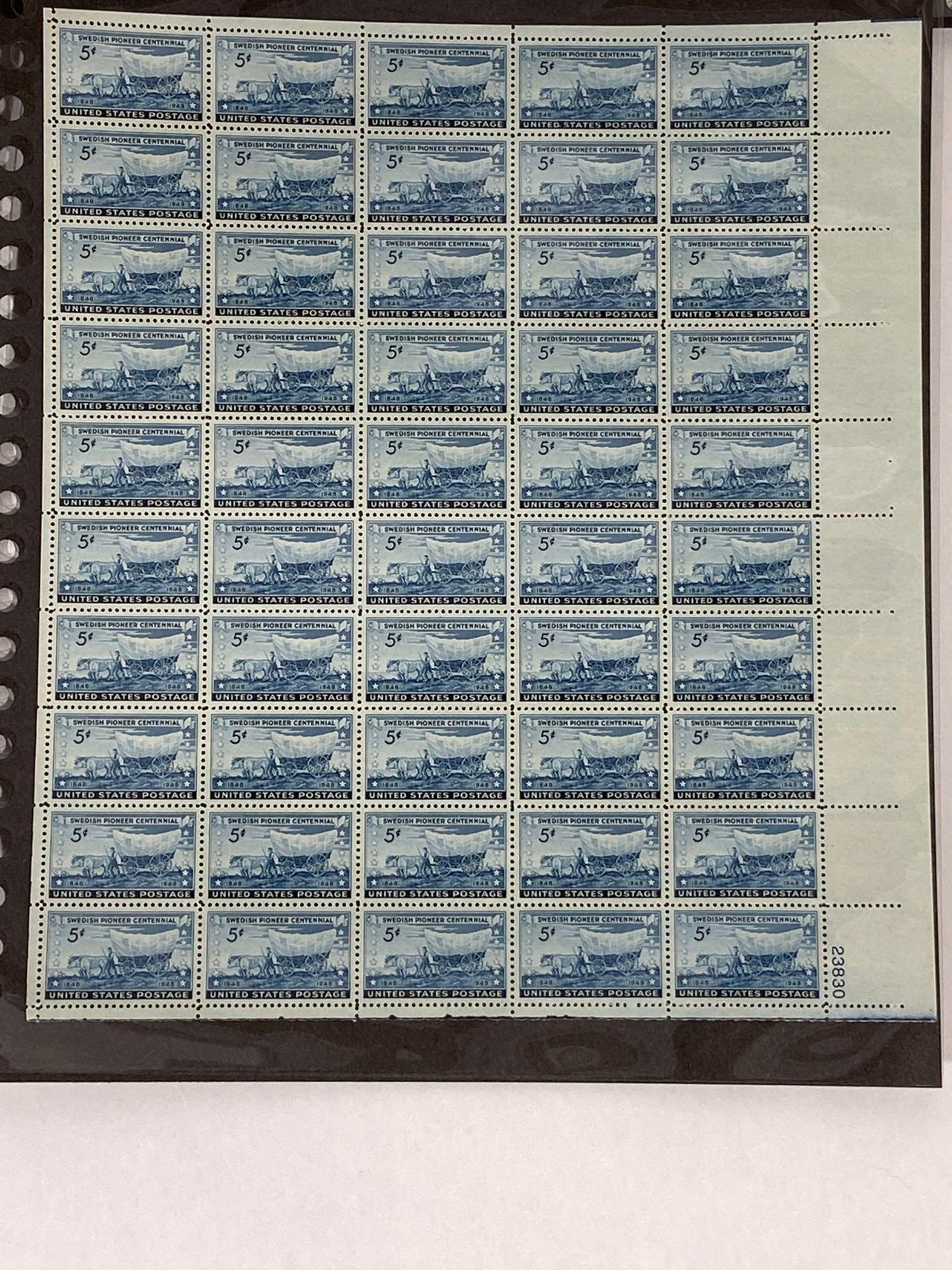 Lot of 12 U.S. Stamp Sheets