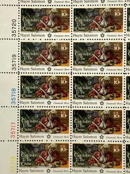 Lot of 14 U.S. Stamp Sheets