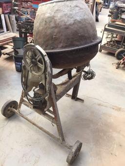 Cement Concrete Mixer, Baldor Motor Turns On