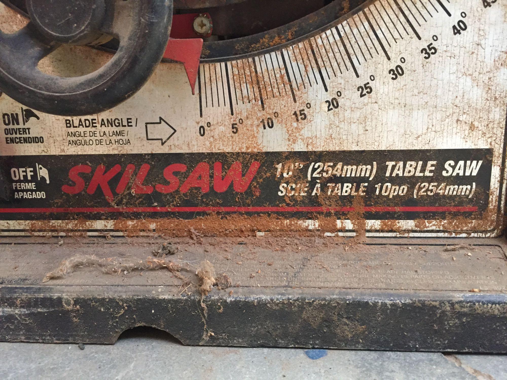 Skilsaw 10in 254mm Table Saw, Turns On