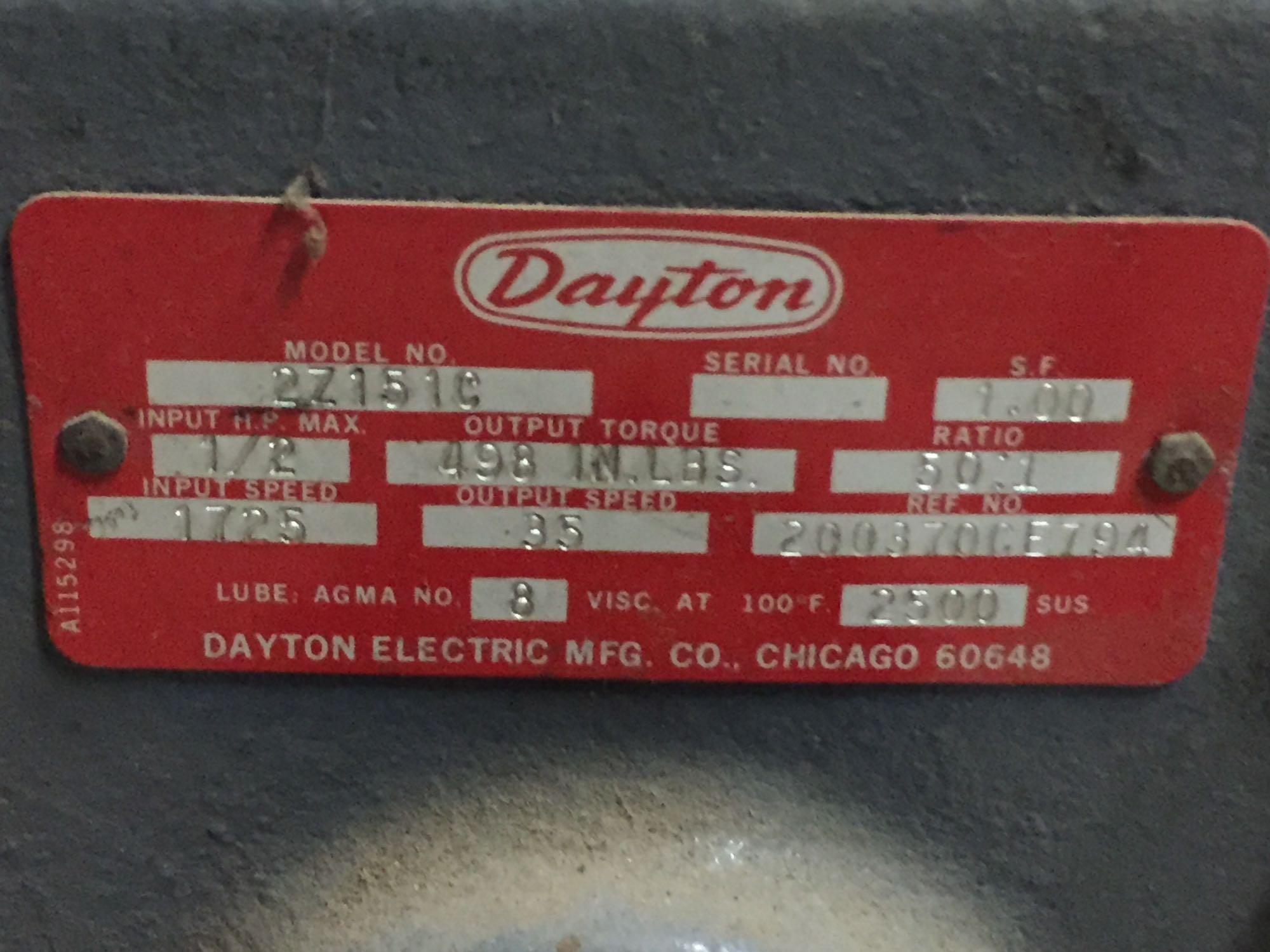 Dayton AC Induction Motor, Model 2Z151C