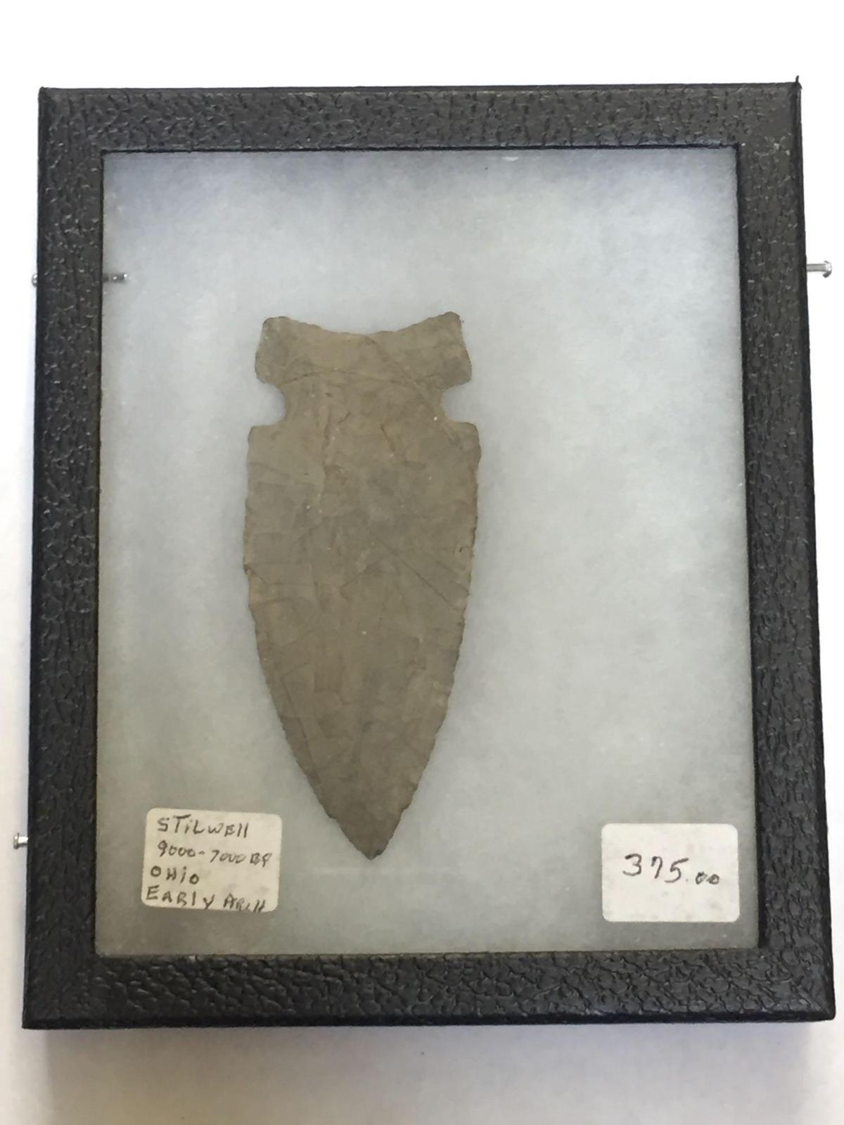 Indian Spear or Arrow Head, says Stilwell 9000-7000 BP Ohio