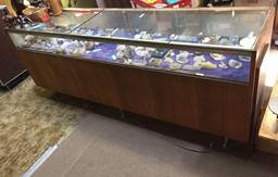Display Cabinet, 8ft Wide, 22in Deep, 39in Tall