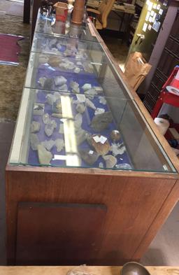 Display Cabinet, 8ft Wide, 22in Deep, 39in Tall