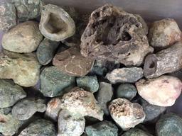 Large Lot of Geodes, Stones, Rocks