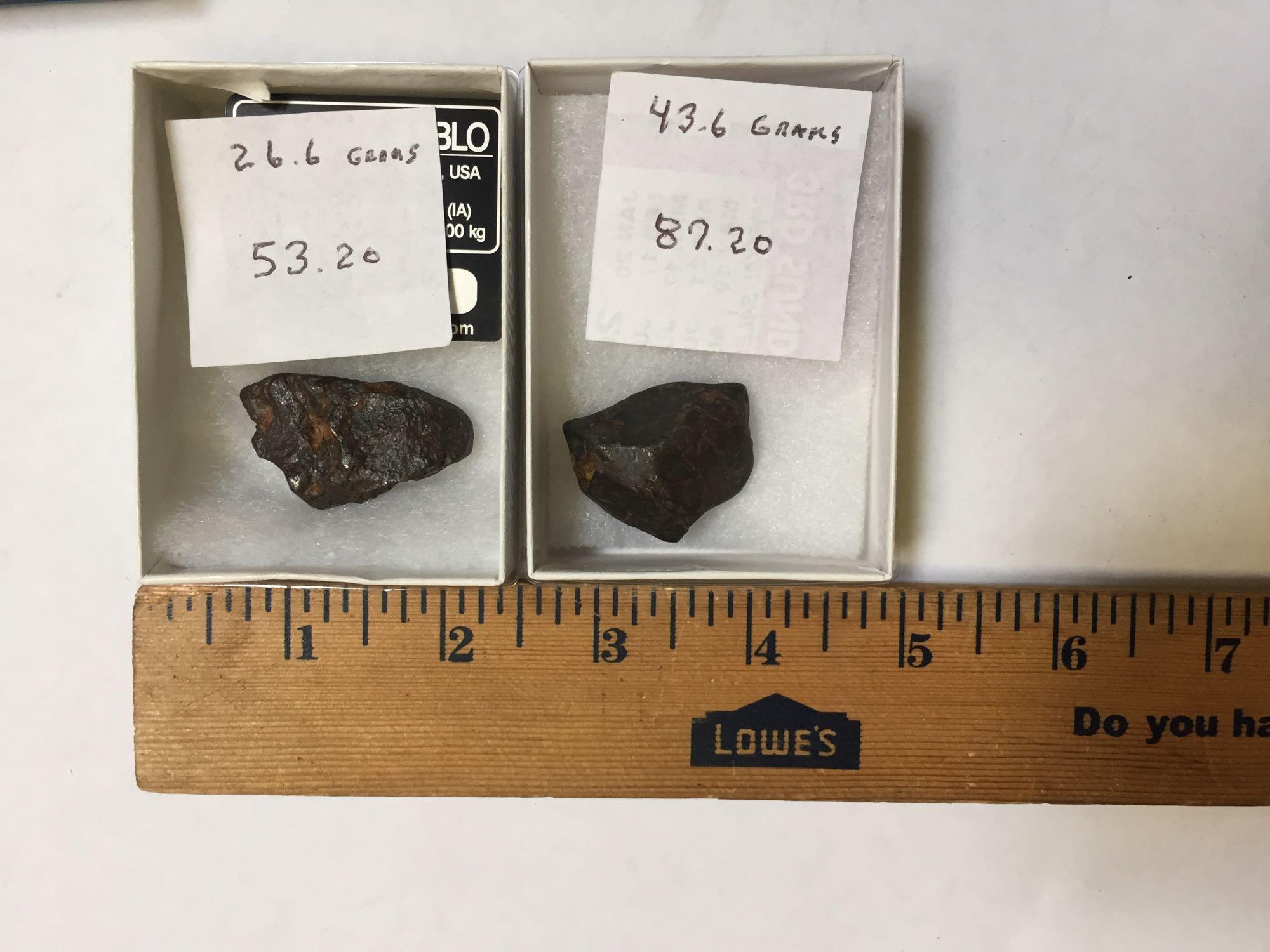 Canyon Diablo Meteorites, Iron Octahedrate, 70 Grams Total