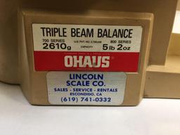 2 Ohaus 2610g Balance Scales,