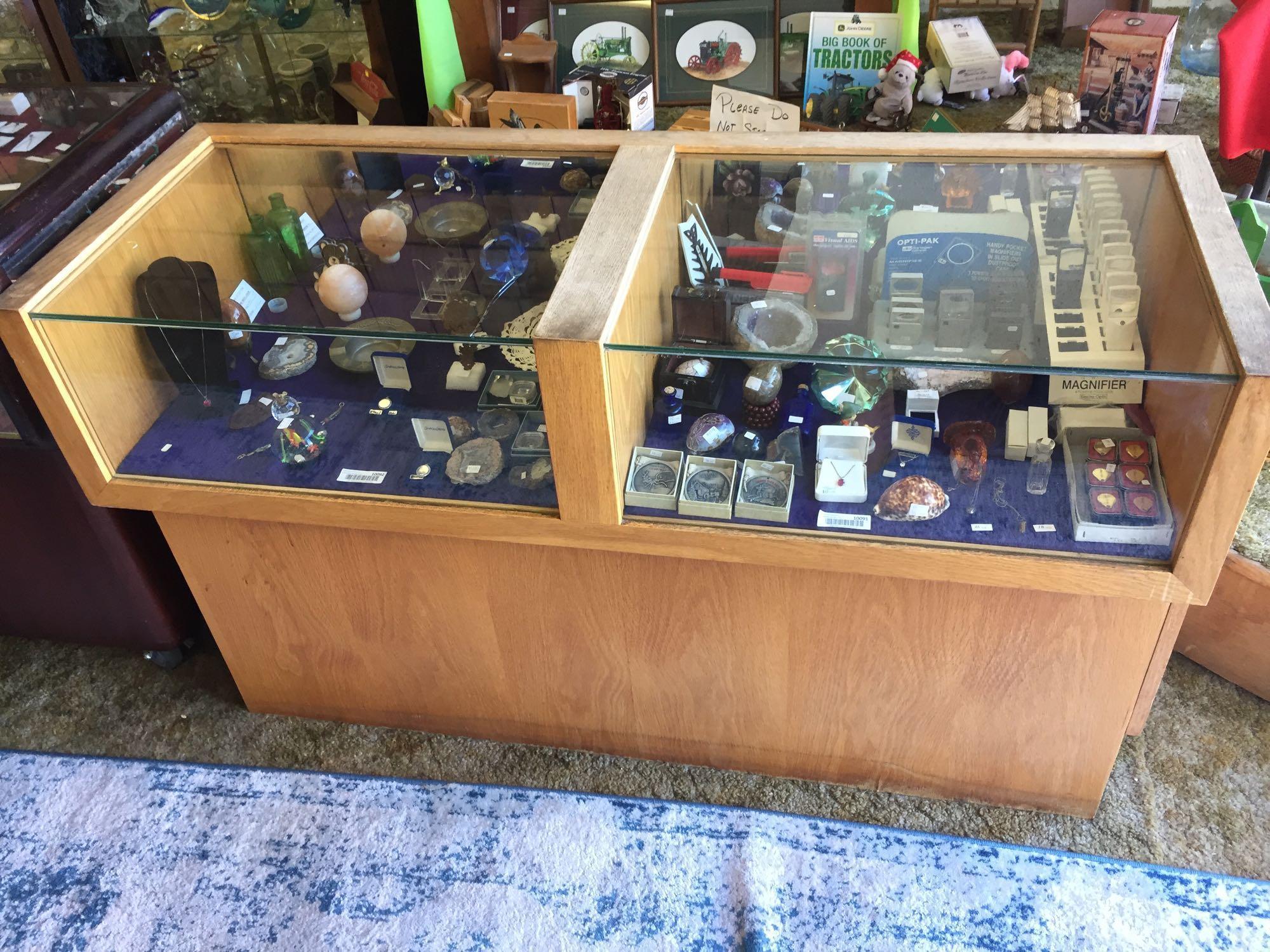 Display Cabinet 5ft Wide, 22in Deep, 38in Tall