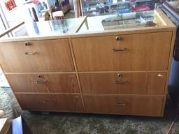 Display Cabinet 5ft Wide, 22in Deep, 38in Tall