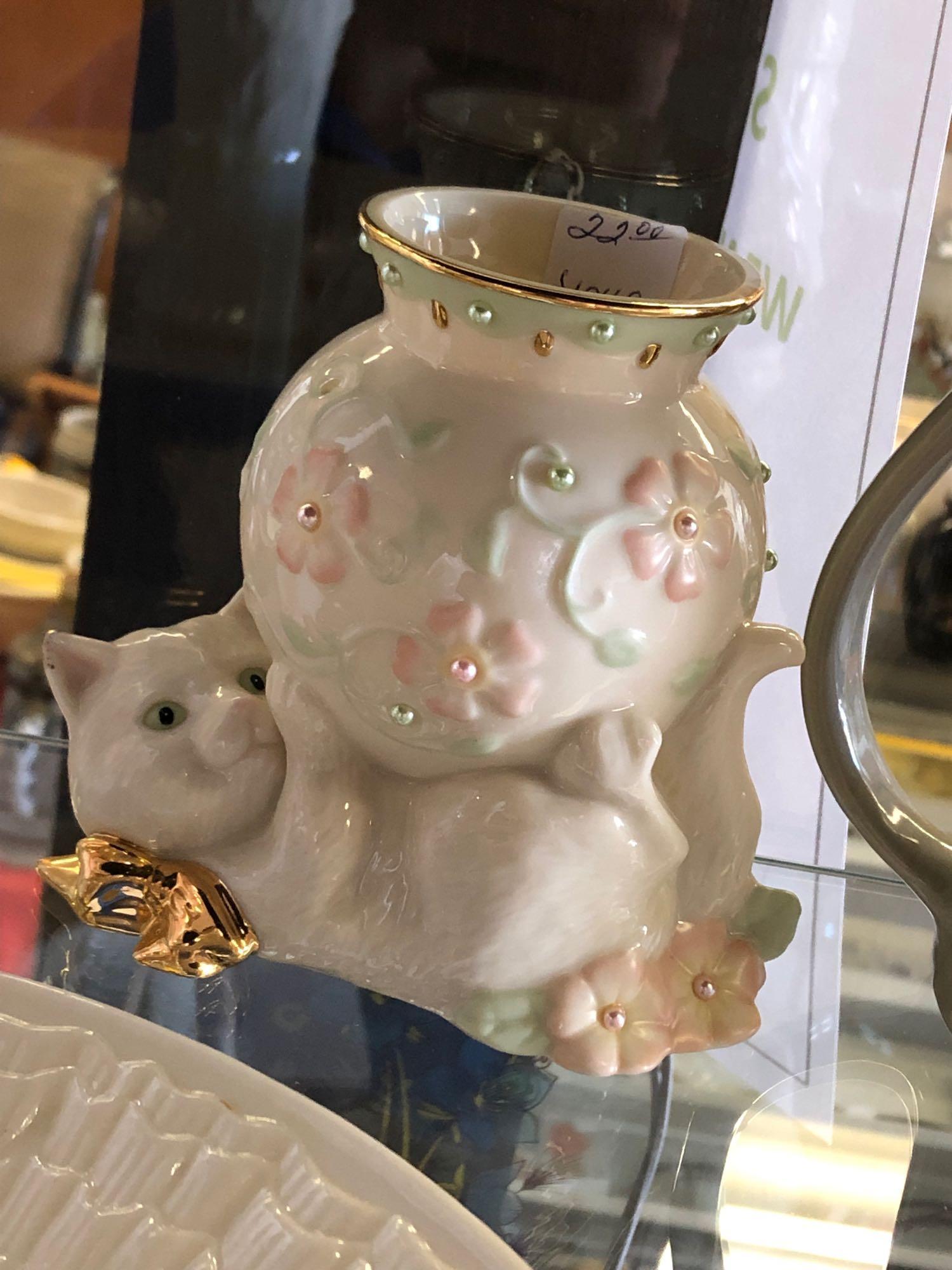 Shelf Contents, Belleek Ceramic Set, Old Mugs