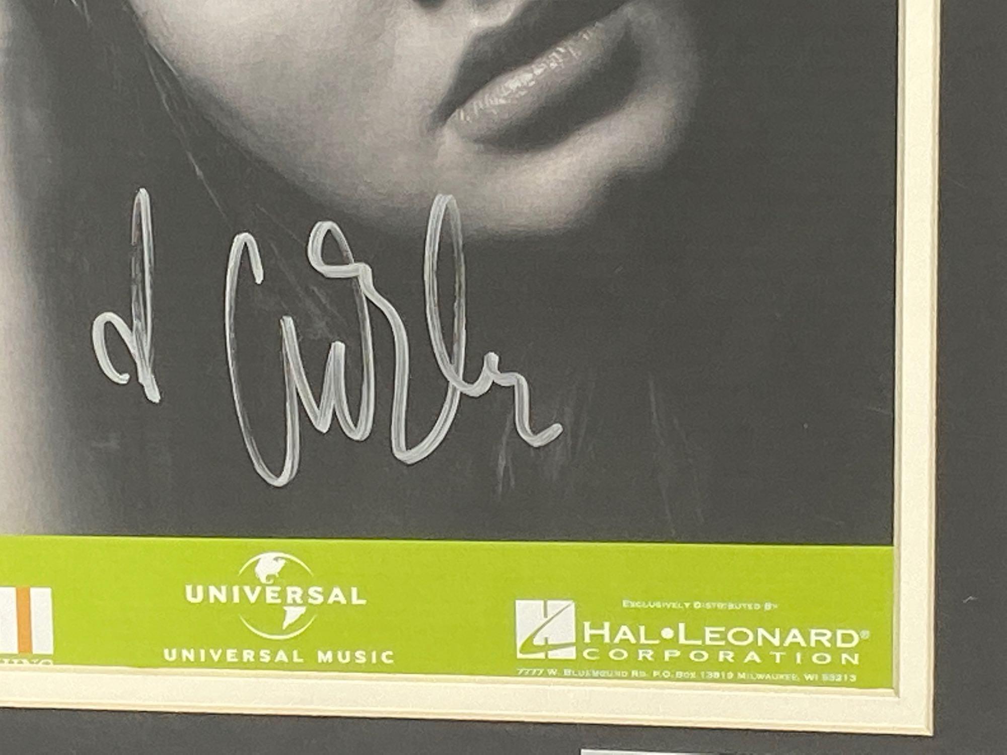 Adele Rolling in the Deep, Framed Sheet Music w/ Signature, says COA by Autograph Store