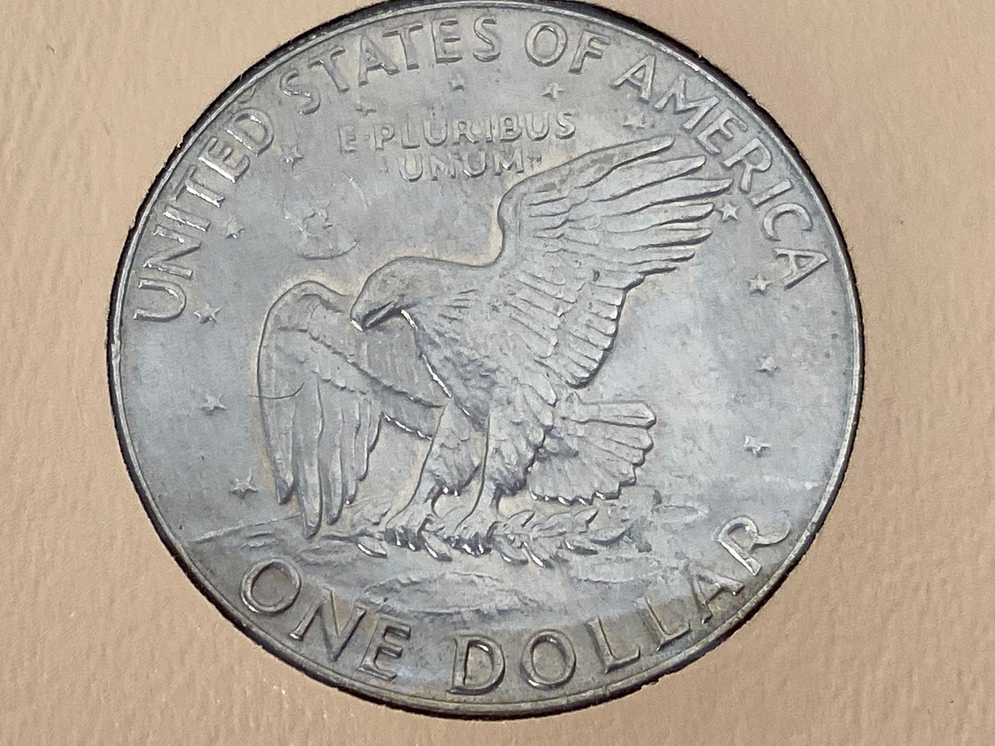 Album of 48 Eisenhower Dollar Coins, 1971 D - 1978 D