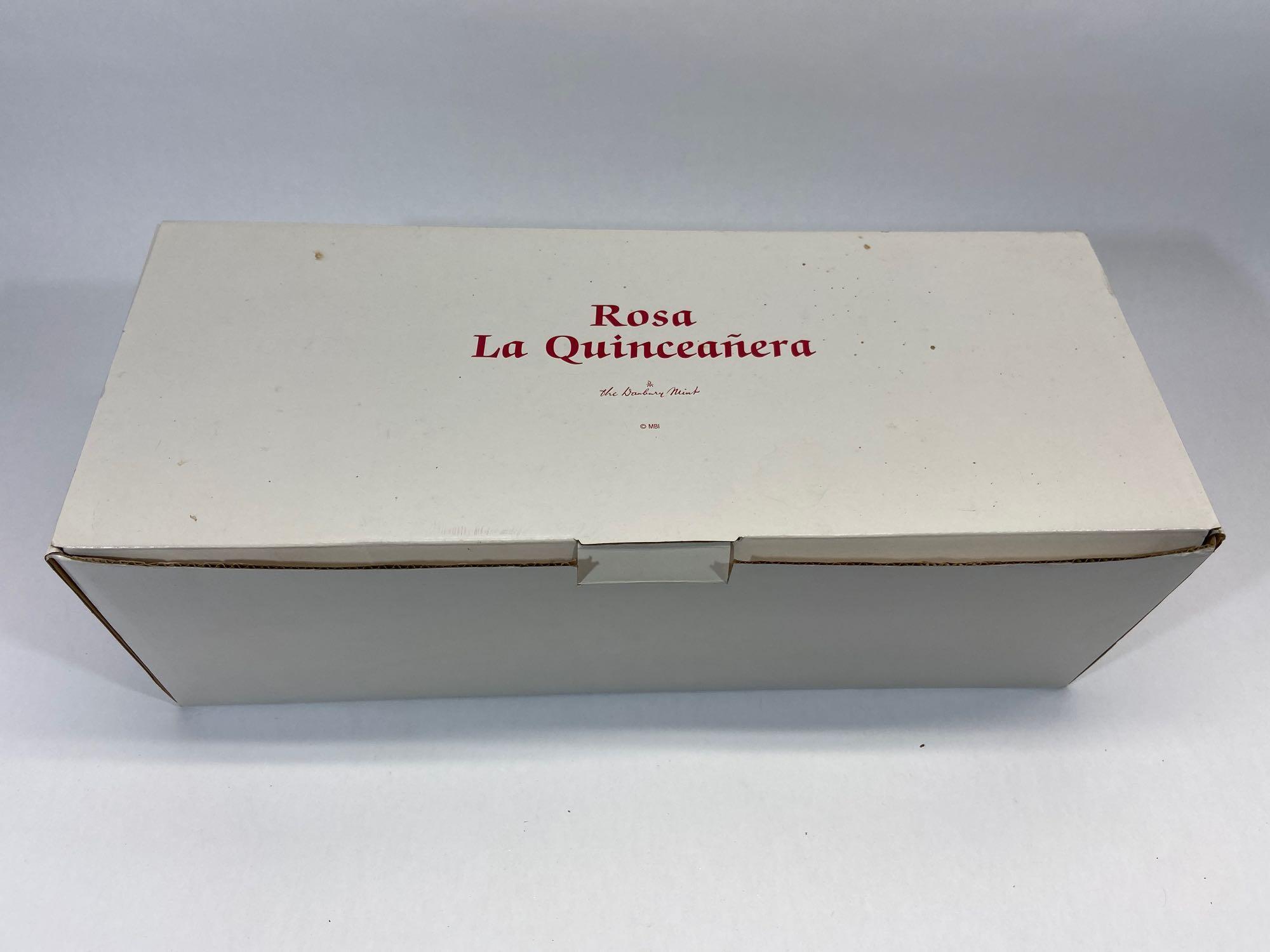 Rosa La Quinceanera Doll by The Danbury Mint, NIB 23in Long