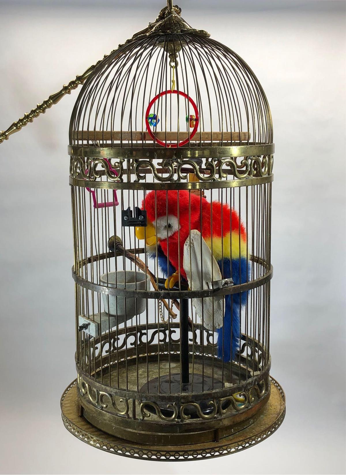 Hugh Hefner Playboy Mansion Brass Bird Cage