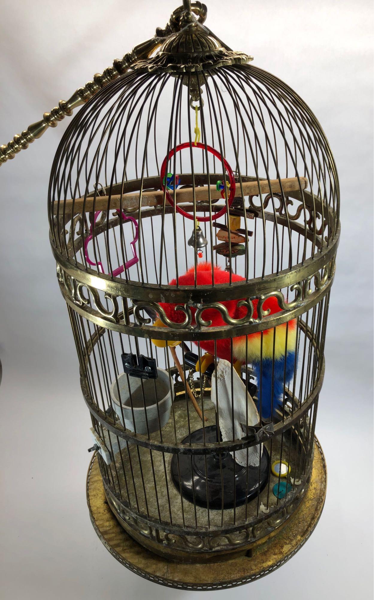 Hugh Hefner Playboy Mansion Brass Bird Cage