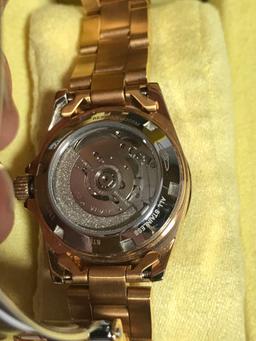 Invicta Womens Self Winding Clear Back Watch