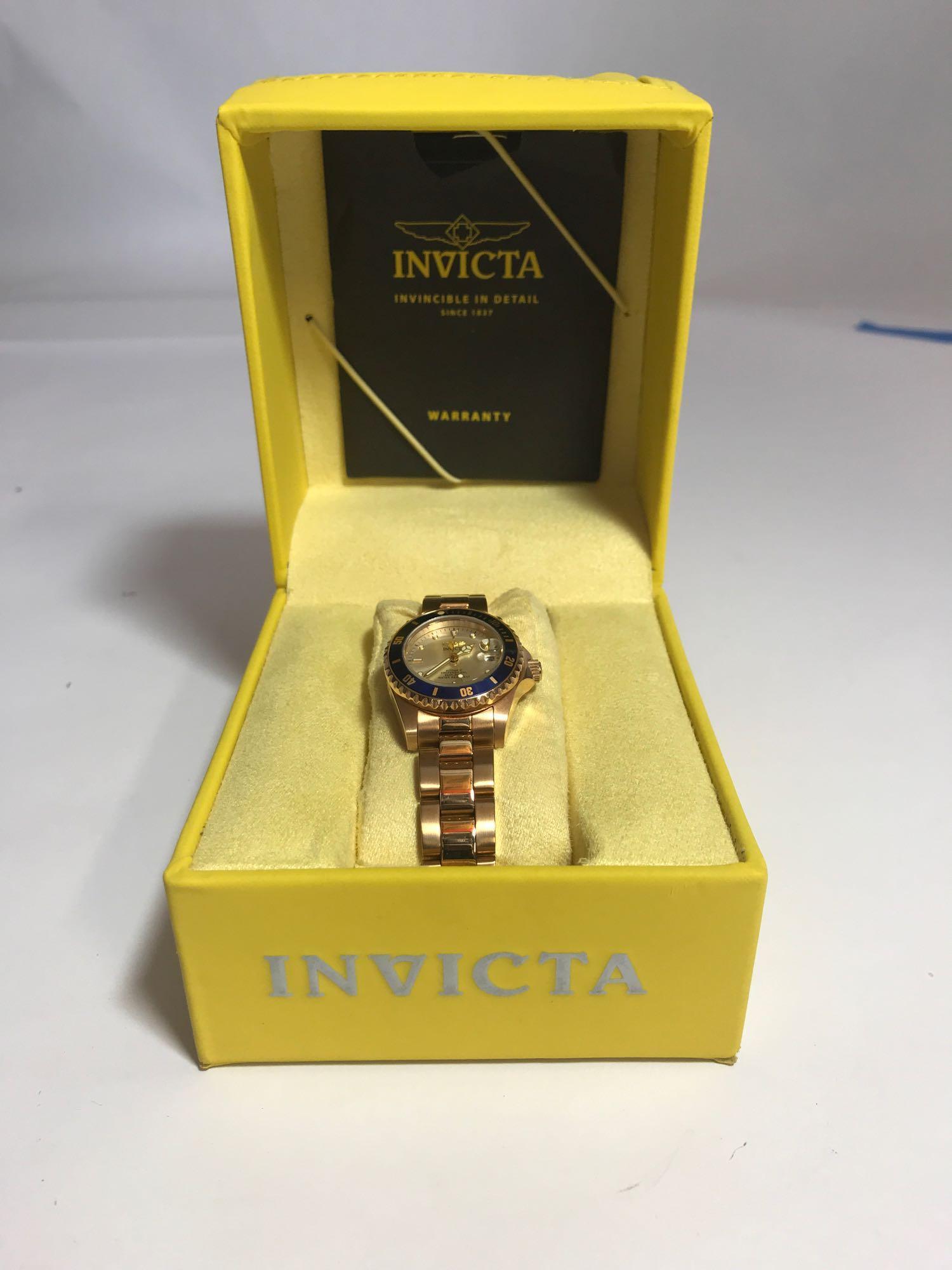 Invicta Womens Self Winding Clear Back Watch