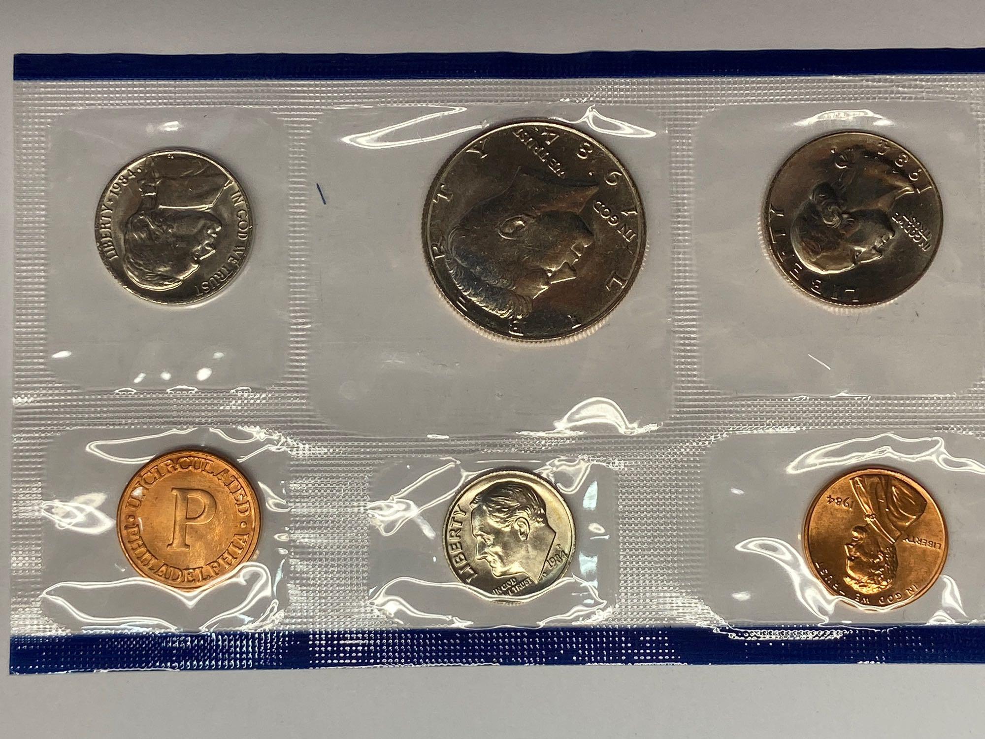 Collection of 13 United States Mint Uncirculated P & D Coin Sets 1970-1992 in Original Packaging