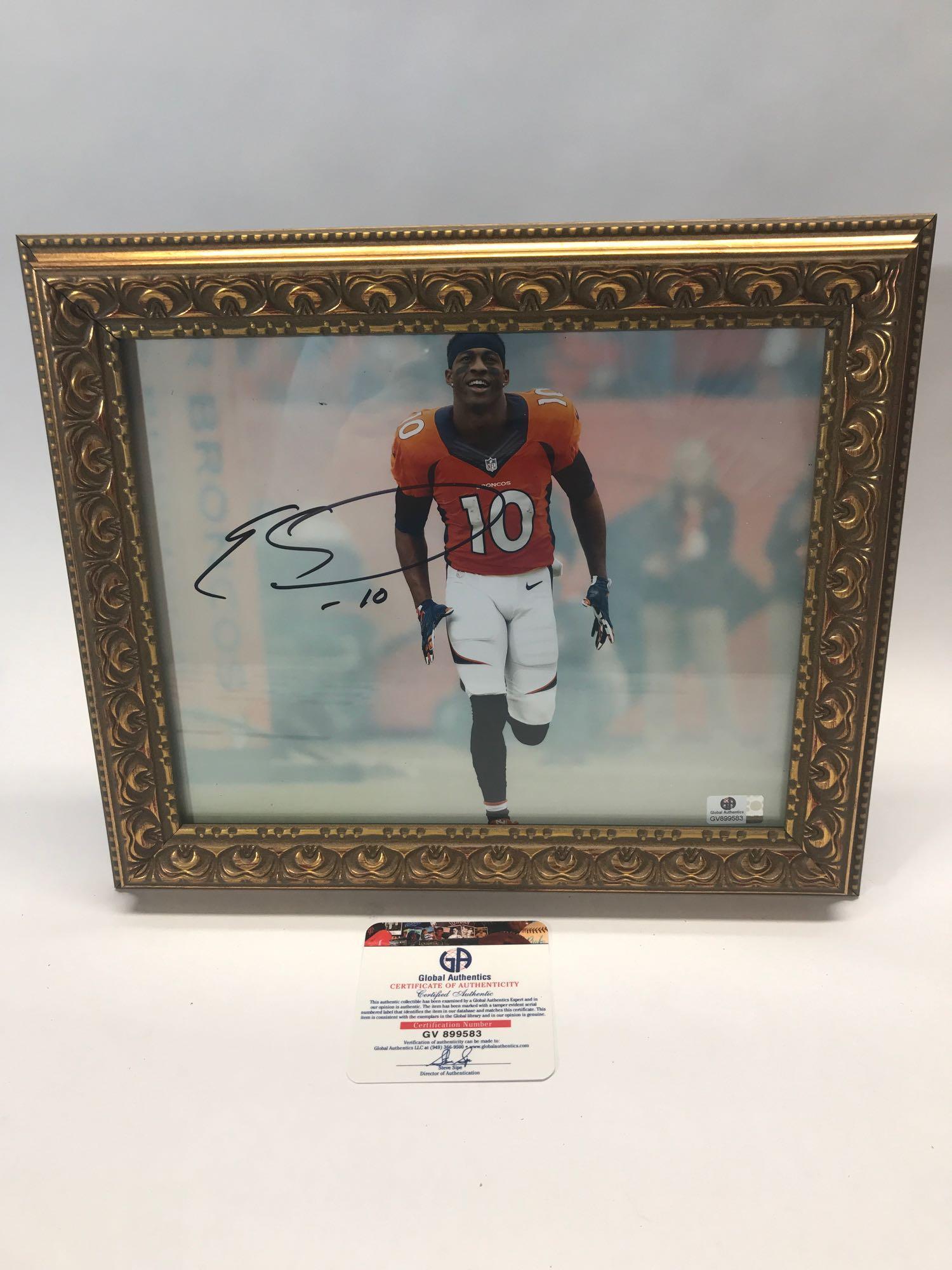 Emmanuel Sanders Signed Photo COA