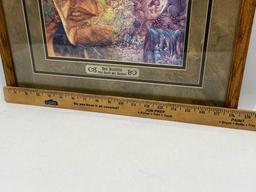 2 Framed Bev Doolittle Art Prints 18.5x19in