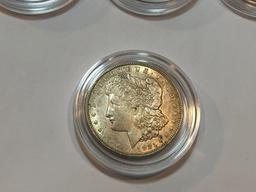 5 U.S. 1921 Morgan Silver Dollars