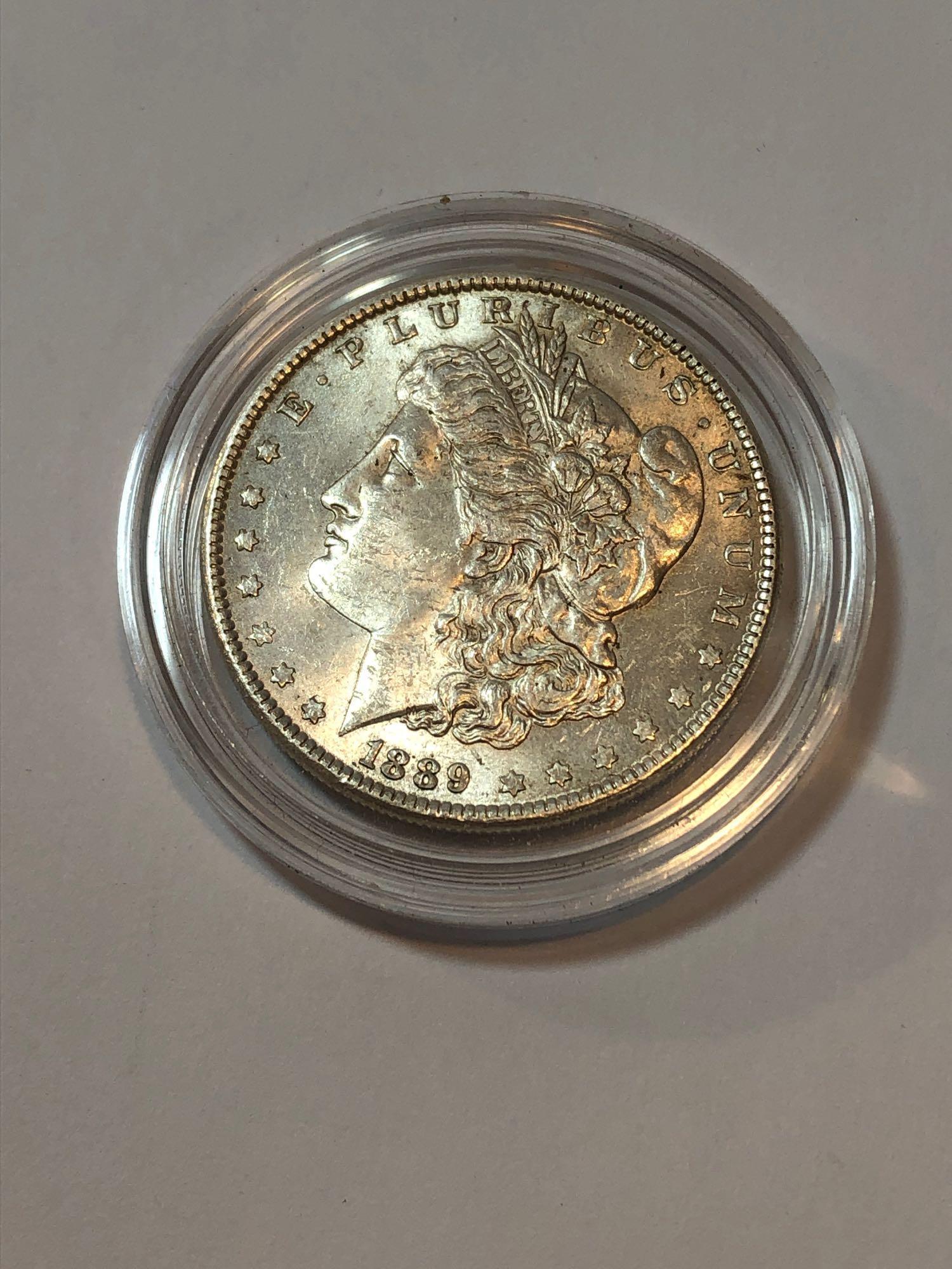 3 U.S. 1889 Morgan Silver Dollars