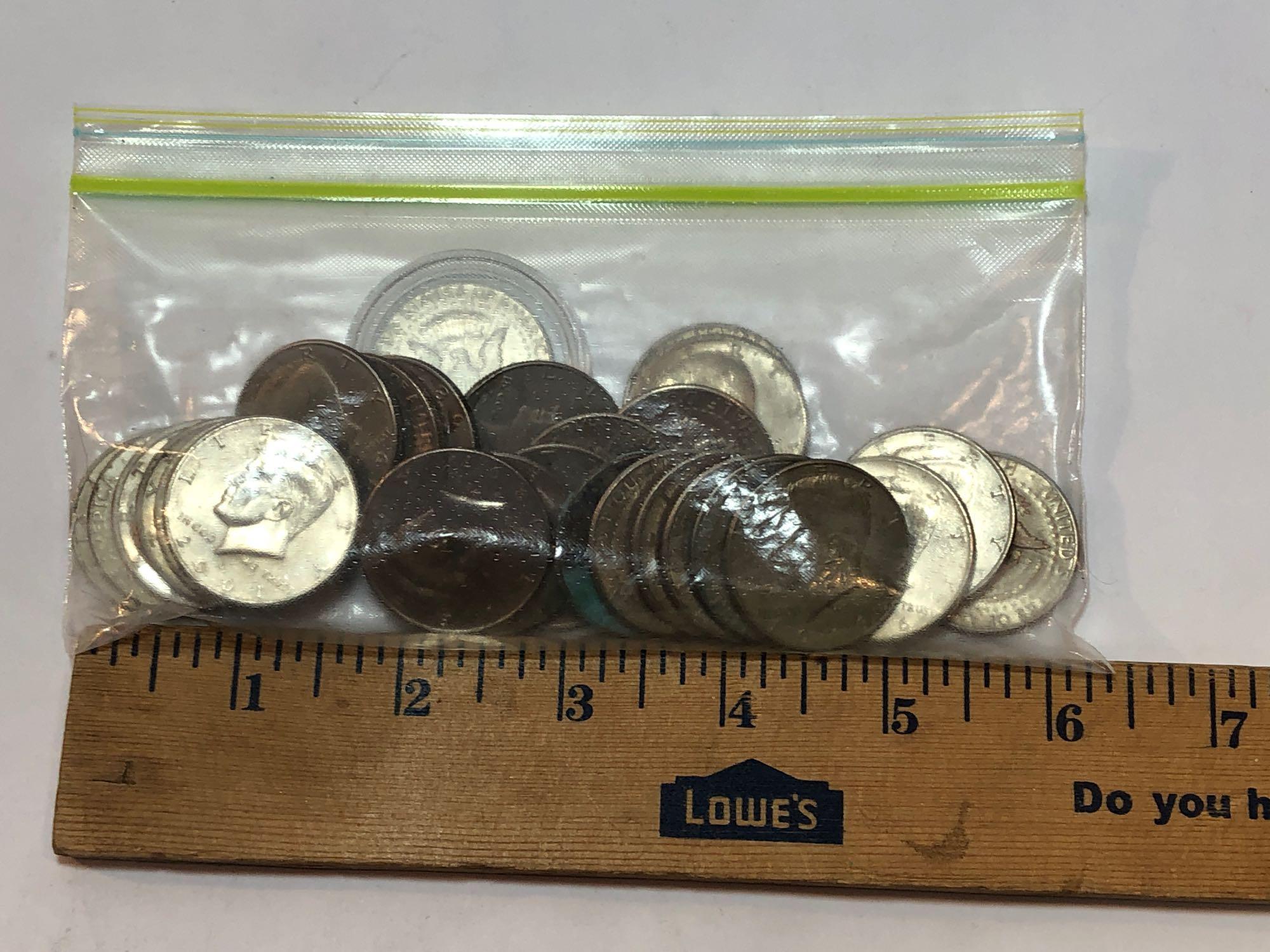 Lot of Half Dollars, U.S. 50 Cent Coins