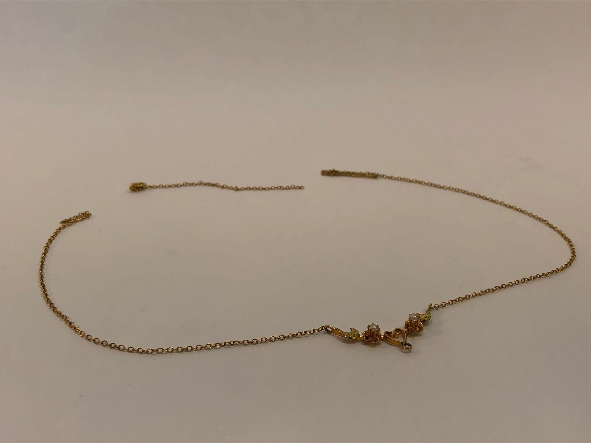Vintage 10K Yellow Gold Chain Necklace