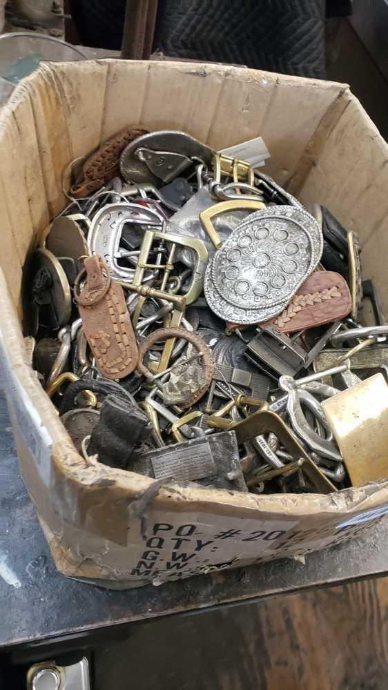 shoe / belt buckles various entire box