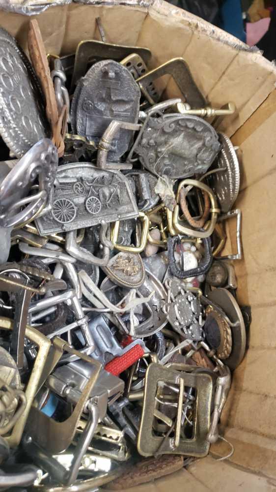 shoe / belt buckles various entire box