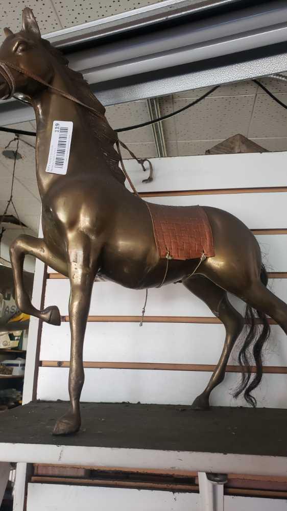 vintage metal horse