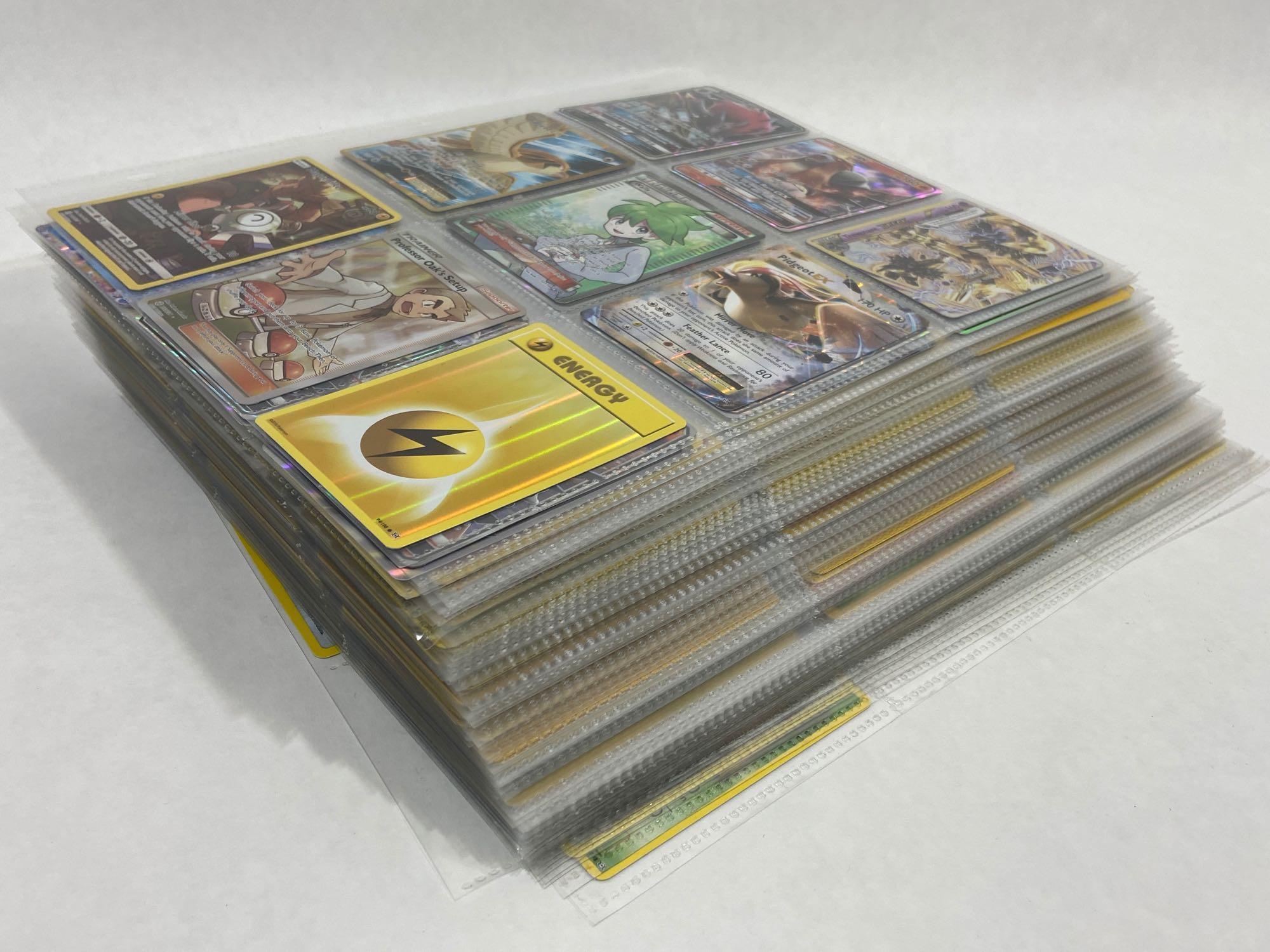 550+ Pokemon Trading Cards, many are Break, EX, GX, Holographic Foil, etc