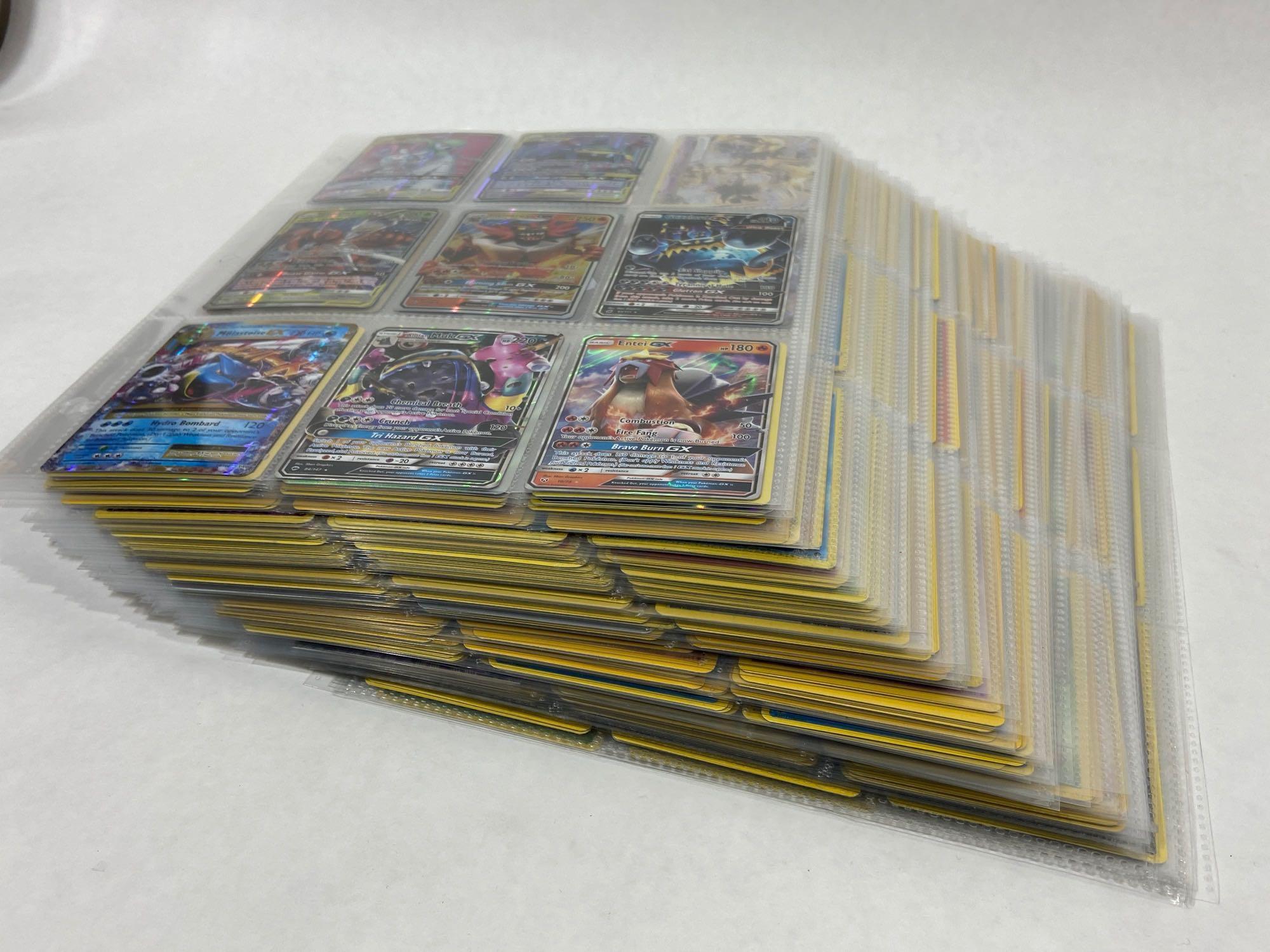 550+ Pokemon Trading Cards, many are Break, EX, GX, Holographic Foil, etc