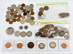 British Empire coins, Canada, UK, Australia, etc.