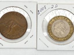 British Empire coins, Canada, UK, Australia, etc.