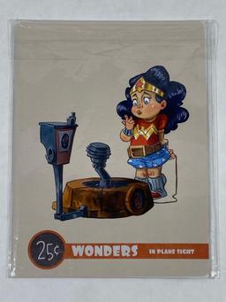 Signed wonder woman art, signature says Susan Eisenberg