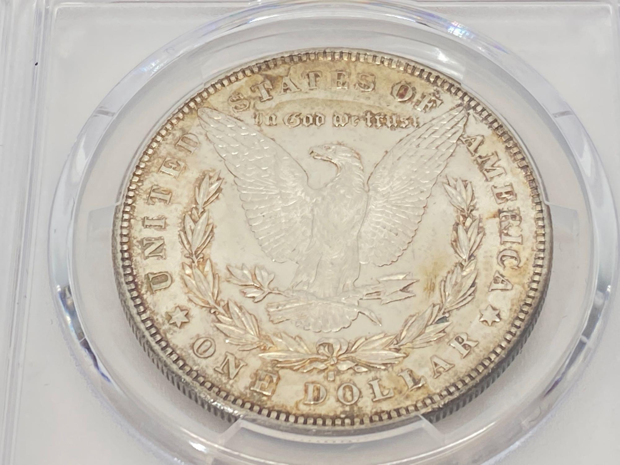 1878-S Morgan Dollar, PCGS Graded MS63, United States silver dollar coin