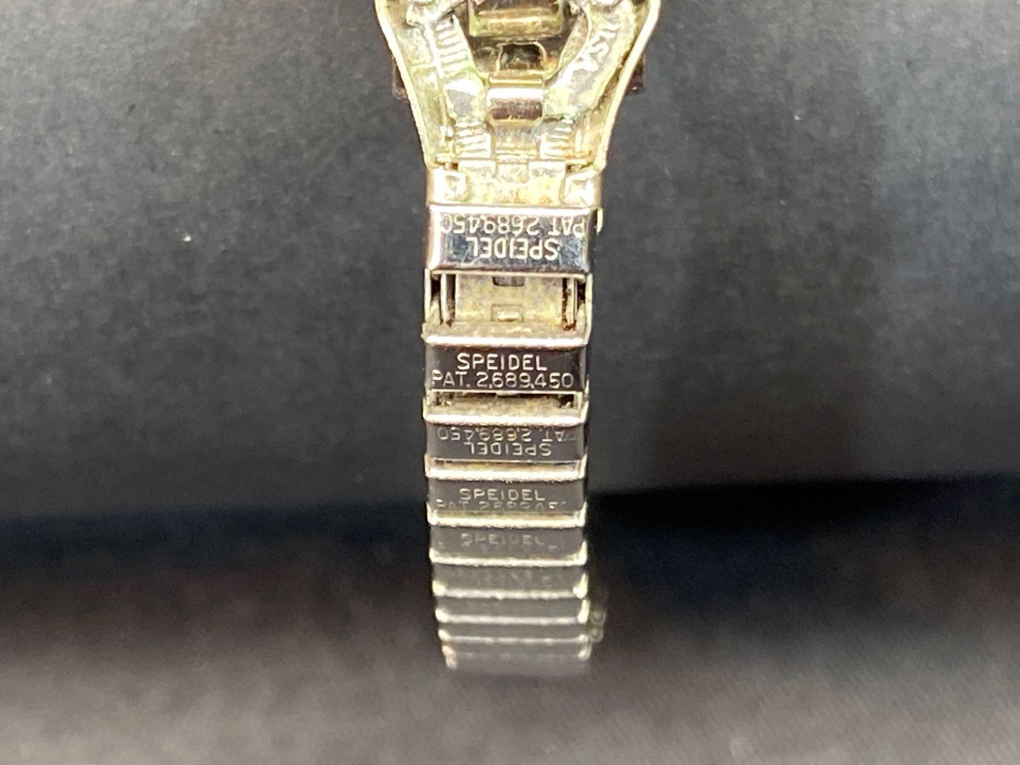 Gruen WBO 14K White Gold and Diamonds Ladies Wristwatch